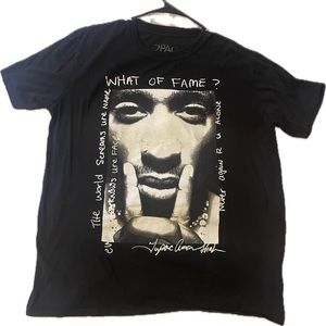 2Pac What of Fame? T shirt Size L *great condition*